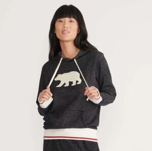 Hatley Heritage Polar Bear Hooded Sweatshirt Size Medium